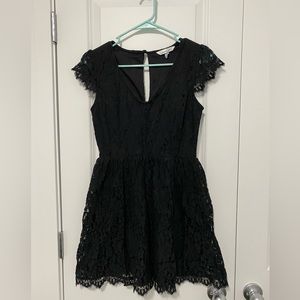Speechless Juniors Black Lace Dress